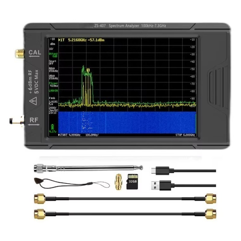 Signal Generator Spectrum Analyzer - ZS-406/ZS-407 4 inç Ekranlı El Tipi